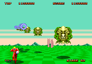 Space Harrier II (Mega Drive / Genesis / Mega-Tech / PlayStation 2 / PlayStation 3 / Wii / Windows) SpaceHarrier2