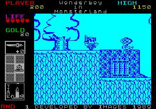 Wonder Boy in Monsterland (Amstrad CPC / ZX Spectrum) WonderBoy in MonsterLand